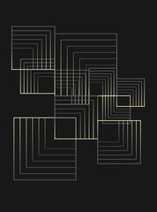 Monochrome and colorful pattern with geometric object and gradient colors, applicable to be as a background design and wallpaper, has classy and modern vibe.