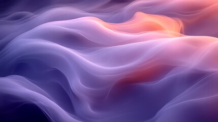 Obraz premium Abstract Purple and Orange Wave Pattern Design