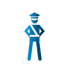 Cop icon design template