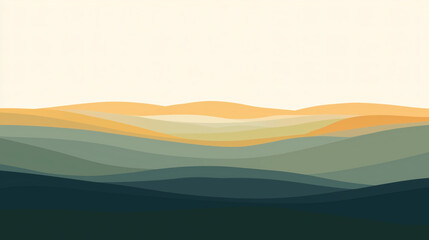 Paisaje abstracto con capas de colores tierra en tonos suaves