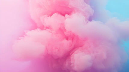 Fototapeta premium Vibrant pink and blue smoke explosion abstract art digital background ethereal environment artistic viewpoint dreamy concept