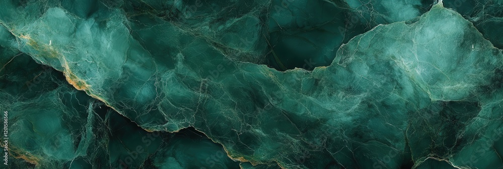 Poster elegant seamless pattern background featuring deep green tones and subtle veins of light for modern 
