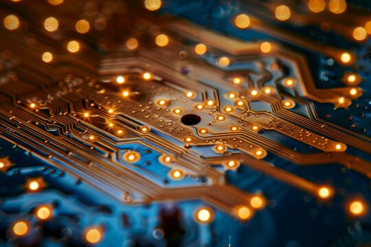 Monochrome digital gct display on circuit board with wires and control buttons for devices