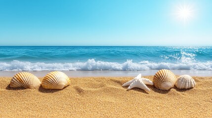 Close-Up of Sea Wave on Sandy Beach with Sunlight, Beautiful Summer Background, Vintage Filter, Travel, Vacation, Nature, Relaxation