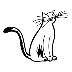 Abstract Cat with Whiskers
A sitting cat with its whiskers and tail accentuated, rendered in a single-line abstract style
Adobe Illustrator Artwork