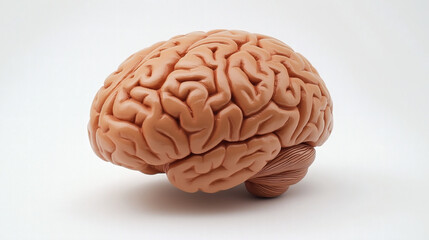 Obraz premium Cerebro humano sobre fondo blanco