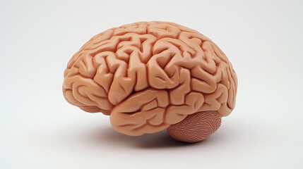 Cerebro humano  sobre fondo blanco