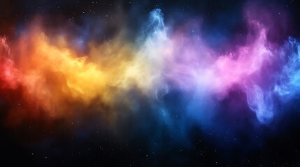 Fototapeta premium Cosmic Nebulae A Vibrant Celestial Display