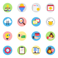 Pack of Business and Finance Flat Icon