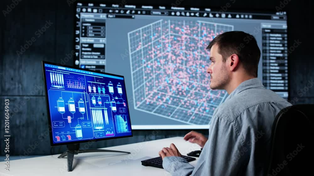 Poster ai industrial automation dashboard
