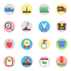 Fototapeta premium Set of Eco Flat Icons