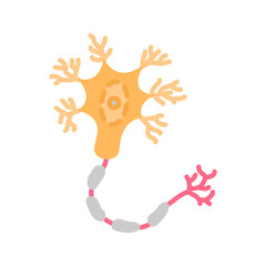 Neuron Flat Icons, Vector illustration