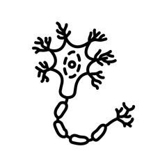 Neuron Outline Icon, Vector illustration