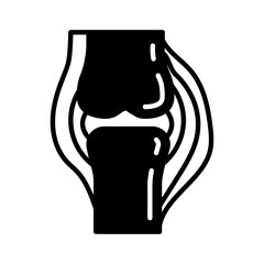 Joint Glyph Icon, Vector illustration