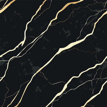 Eine elegante Kombination aus schwarzer Samttextur mit goldenen Flocken, die in das Muster eingestreut sind..ai