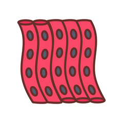 Skeletal Muscle Filled Icons , Vector illustration