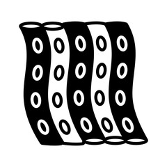 Skeletal Muscle Glyph Icon, Vector illustration