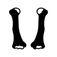 Humerus Glyph Icon, Vector illustration