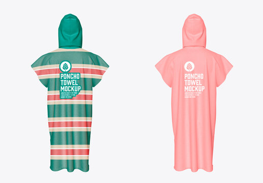 Poncho Towel Mockup