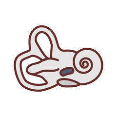 Bony Labyrinth Filled Icons , Vector illustration