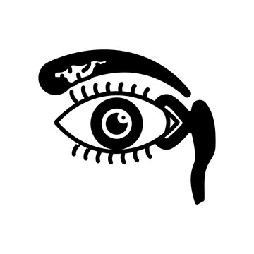 Tear Duct Glyph Icon, Vector illustration