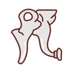 Malleus Filled Icons , Vector illustration