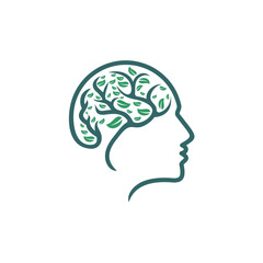 brain leaf illustration