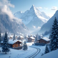 Beautiful mountain image wallpaper