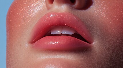 Fototapeta premium Crystal Infused Lipstick with Golden Engravings