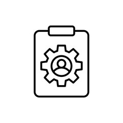 Portfolio report outline icons, minimalist vector illustration ,simple transparent graphic element .Isolated on white background