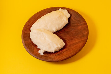 Traditional African staple food Ugali, made with Maize and Cassava flour