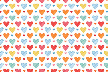 Abstract geometric heart pattern vector background illustration