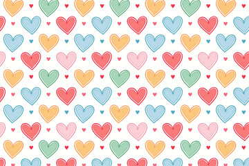 Abstract geometric heart pattern vector