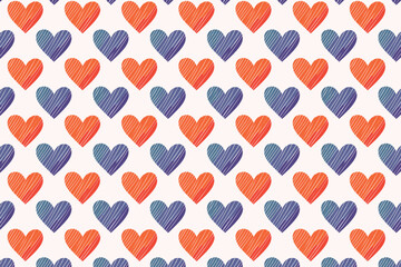 Abstract geometric heart pattern vector
