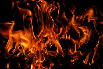 Flame of fire. Fire background. Fire flame texture. Blaze flames background for banner. Burning flames. Fire texture.