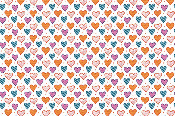 Abstract geometric heart pattern illustration