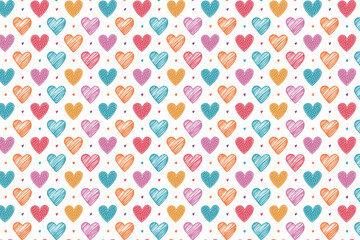 Abstract geometric heart pattern background design