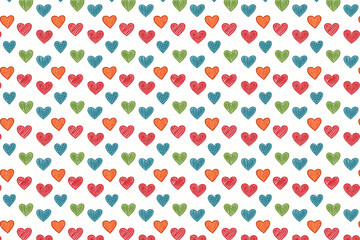 Abstract geometric heart pattern background design