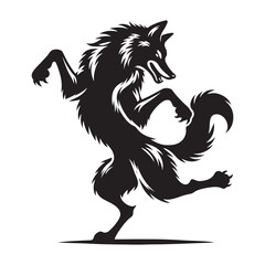 wolf black silhouette 