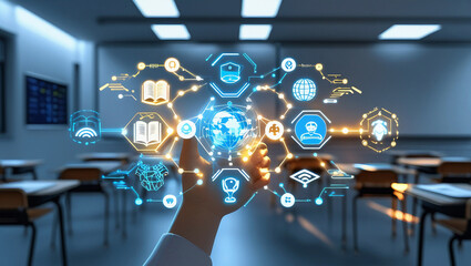 smart economy concept showcasing the integration of technology into global financial systems