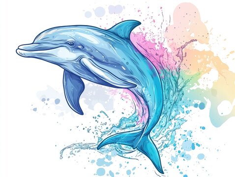 dolphin in the water