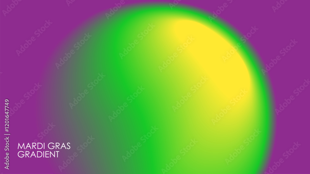 Leinwandbilder mardi gras theme gradient. blurred vibrant round stain. abstract background with color gradient shap