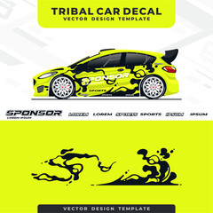 tribal car wrap design template 24
