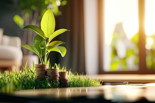 financial analysis scene with diverse asset representations, natural lighting, neutral backdrop