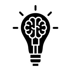 Fototapeta premium Creative brain Icon