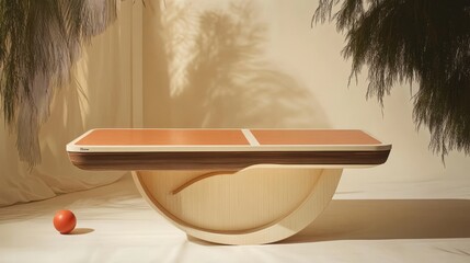 Unique Wooden Ping Pong Table Design, Modern Home Decor