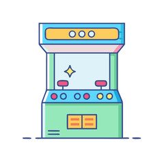 Obraz premium arcade game icon, arcade game vector illustration-simple illustration of arcade game, perfect for arcade game logos and themed design 