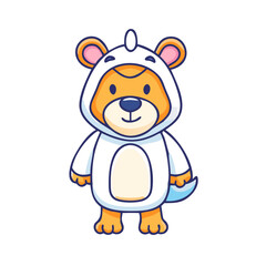 Fototapeta premium mascot costume icon, mascot costume vector illustration-simple illustration of mascot costume, perfect for mascot costume logos and themed design 
