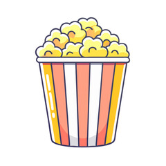 popcorn bucket icon, popcorn bucket vector illustration-simple illustration of popcorn bucket, perfect for popcorn bucket logos and themed design 