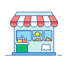souvenir shop icon, souvenir shop vector illustration-simple illustration of souvenir shop, perfect for souvenir shop logos and themed design 